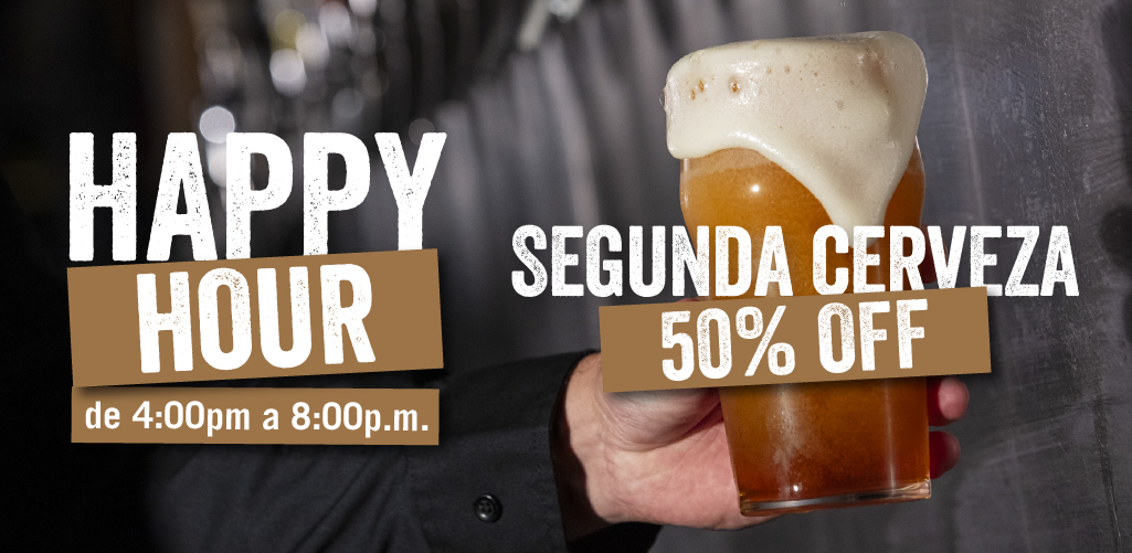 Happy Hour de 4pm a 8pm - Yard House Costa Rica