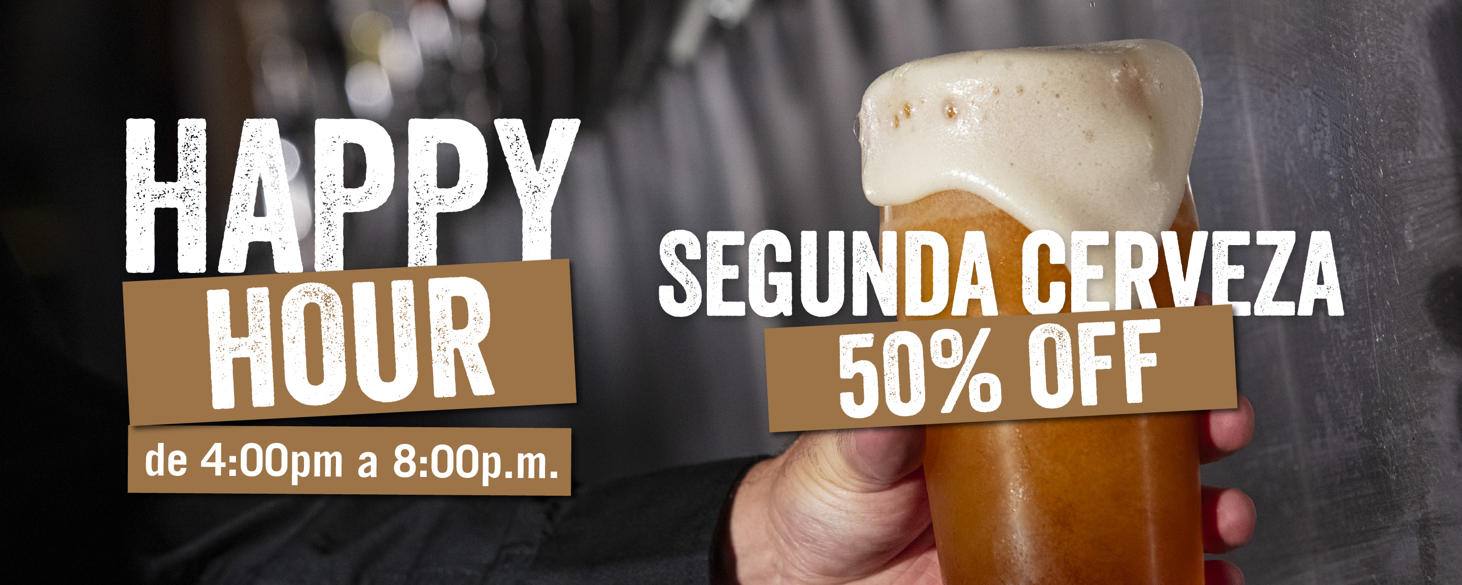 Happy Hour de 4pm a 8pm - Yard House Costa Rica