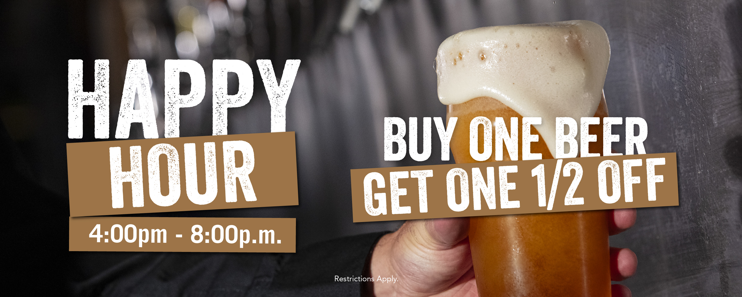 Happy Hour de 4pm a 8pm - Yard House Costa Rica