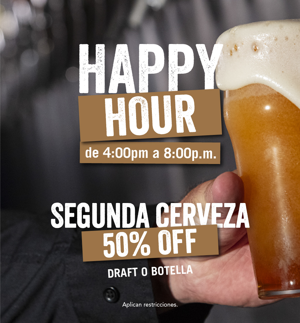 Happy Hour de 4pm a 8pm - Yard House Costa Rica