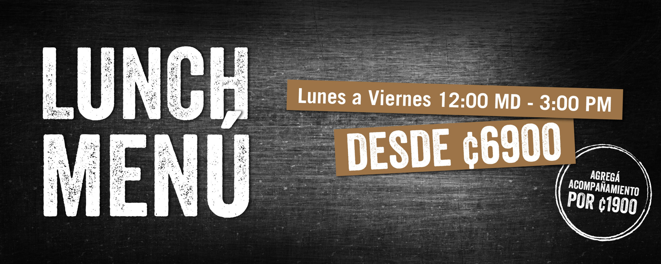 Lunch Menú de 12md a 3pm - Yard House Costa Rica
