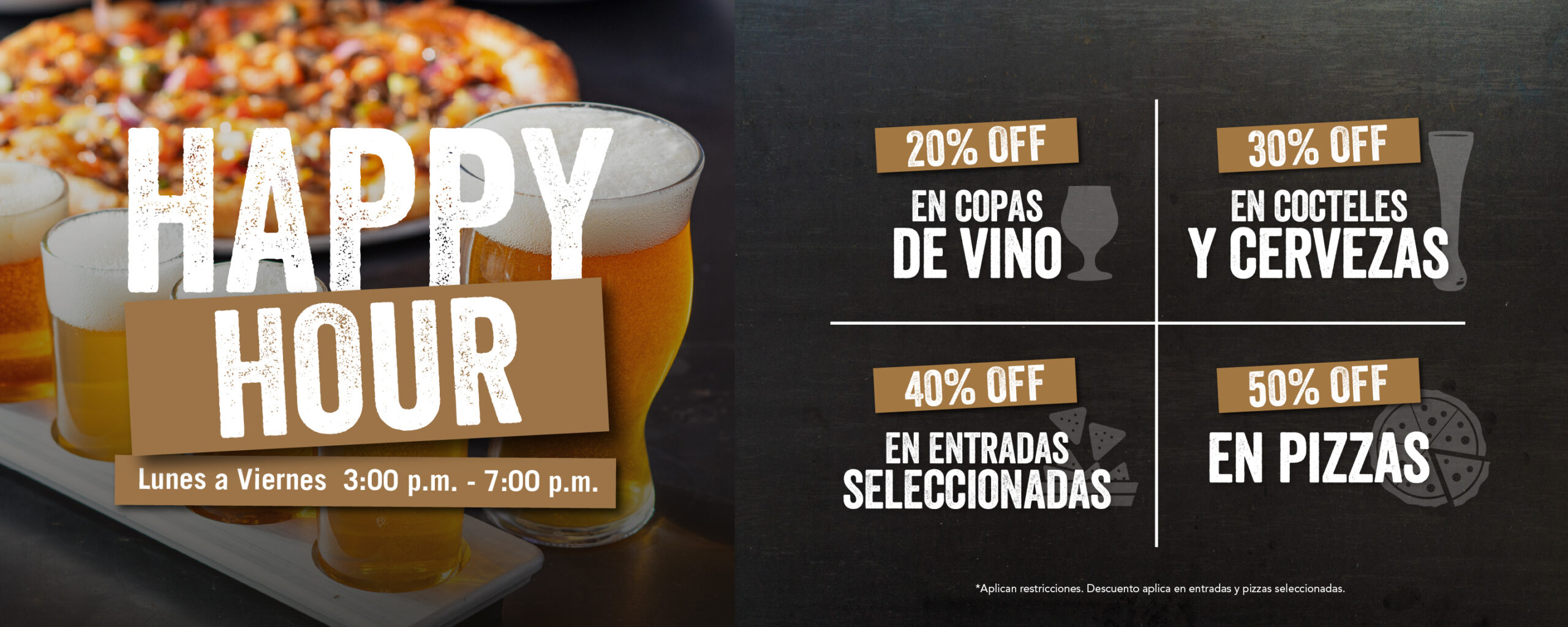 Happy Hour 3pm a 7pm - Yard House Costa Rica